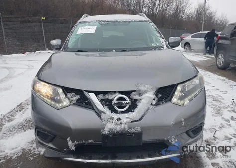 2016 Nissan Rogue Sv из США, поврежденный, VIN KNMAT2MV6GP676497